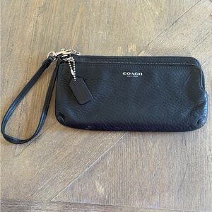 Coach Midnight Black Wristlet
